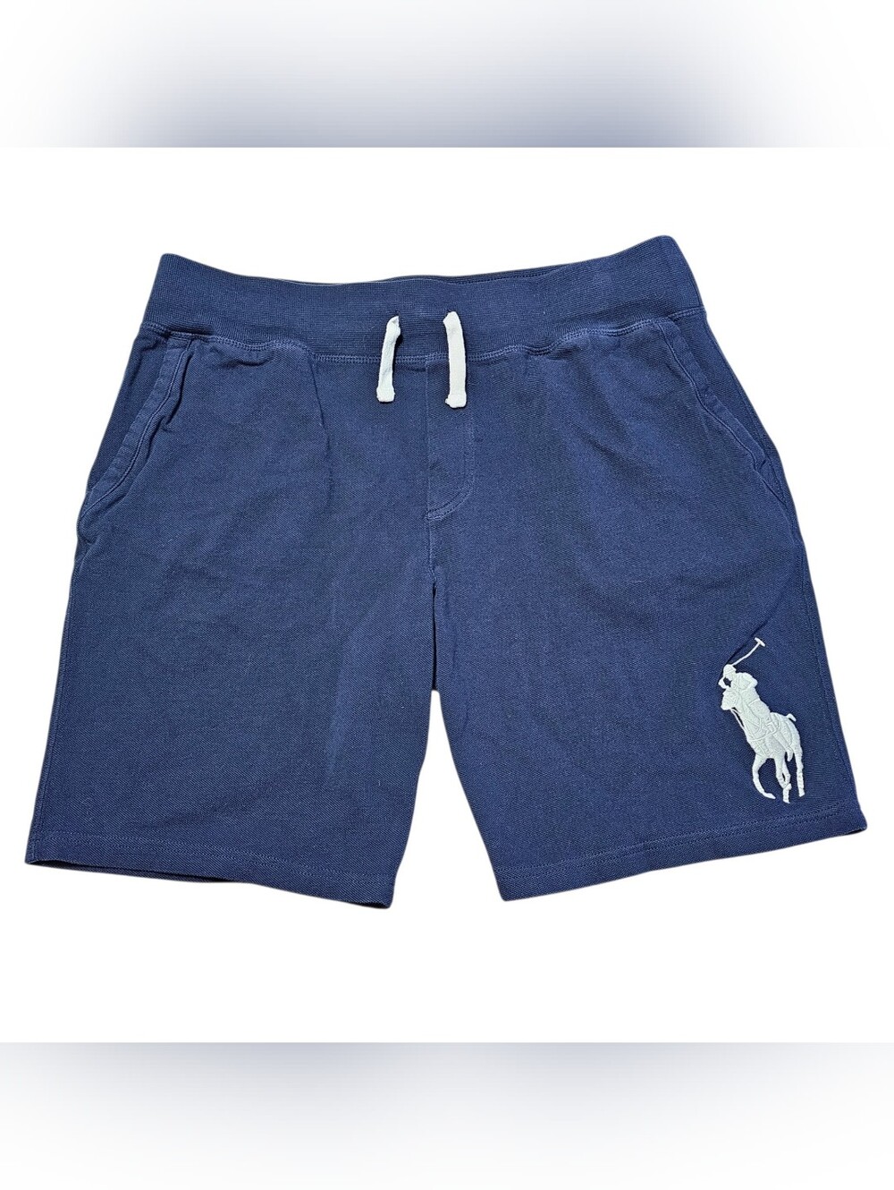 Polo Ralph Lauren Shorts  Adult Blue Big Pony Pockets Casual Modern Mens Size M